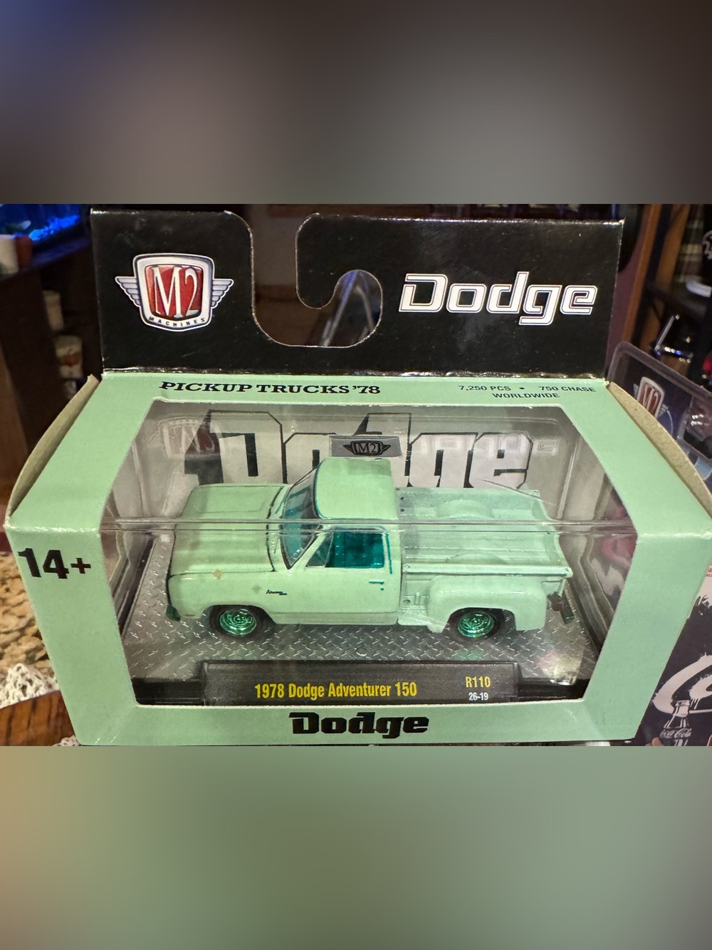 M2 Machines 1978 Dodge Adventurer 150 Die-Cast Toy Truck - Mint Green